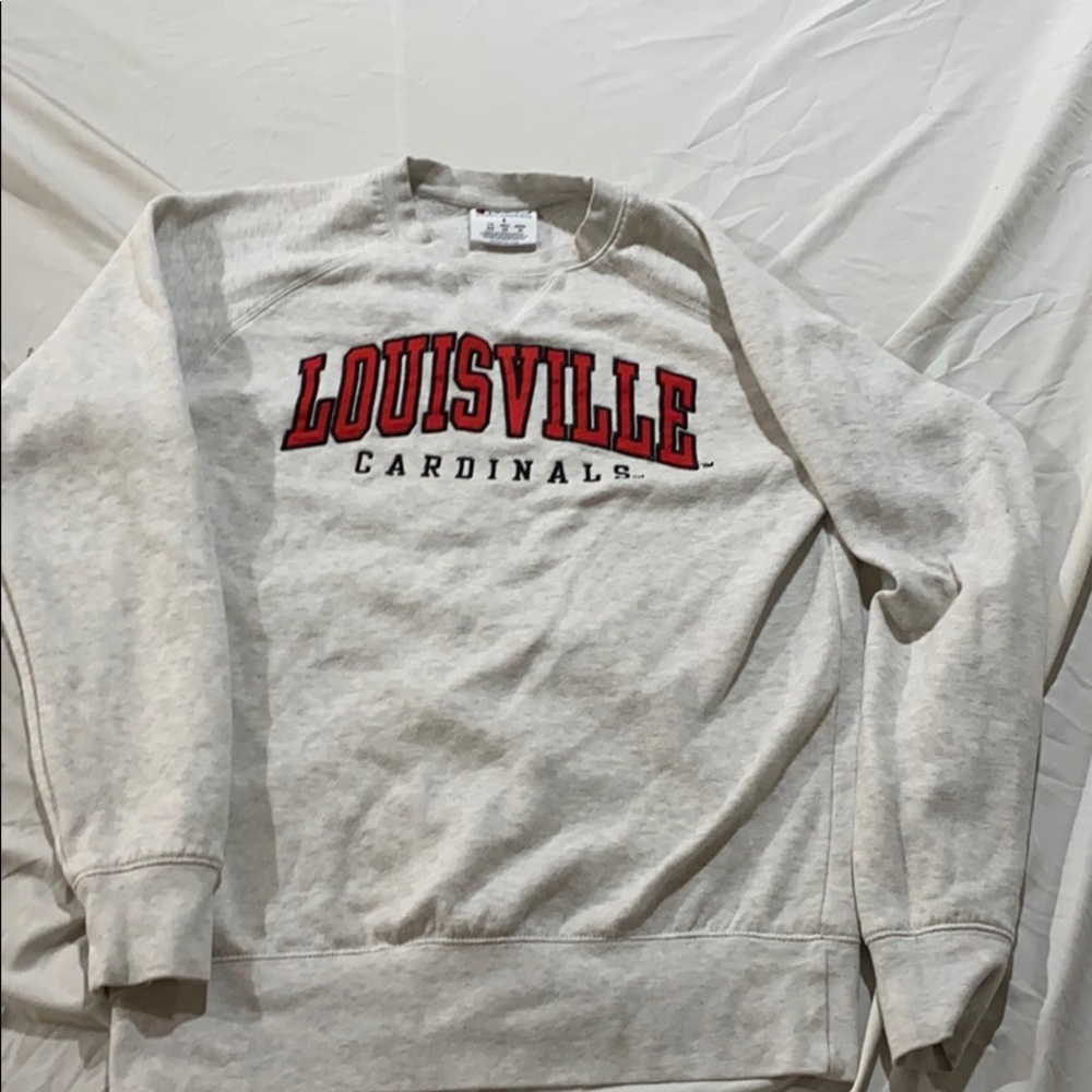 Louisville Crewneck white/ grey